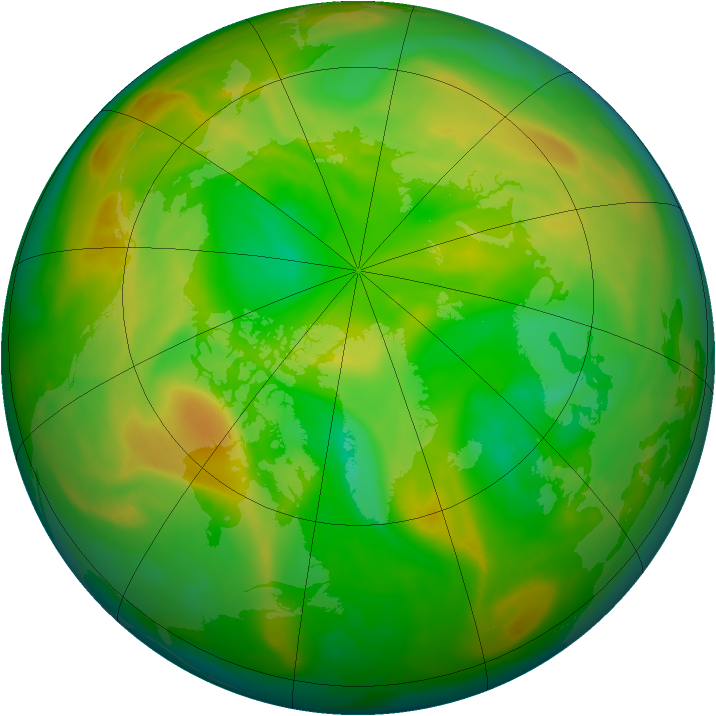 Arctic ozone map for 07 June 2007
